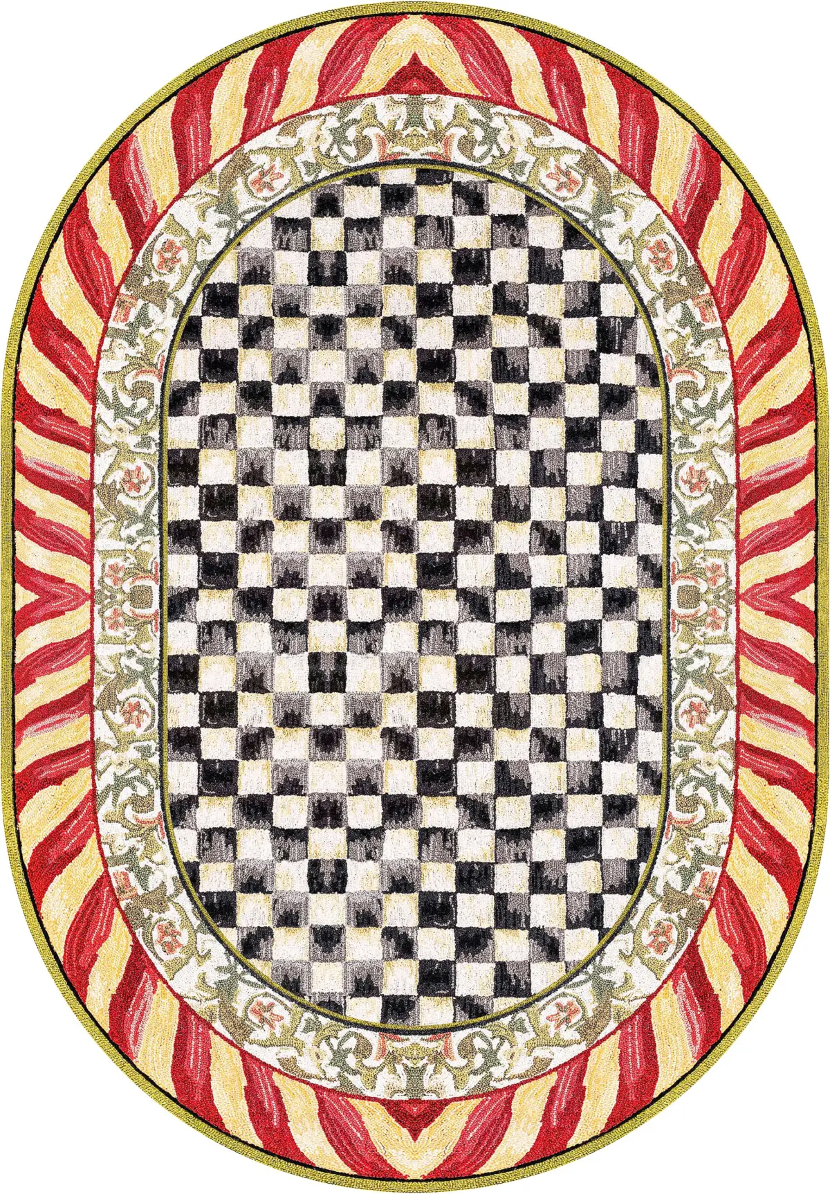 Aren Mutfak 03 Modern Çerçeveli Kırmızı Polyester Kaydırmaz Tabanlı Yıkanabilir Dijital Baskı Mutfak Halısı - Görsel 2