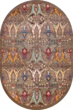 Surin Modern Kahverengi Polyester ve Pamuklu Kaydırmaz Tabanlı Yıkanabilir Dijital Baskı Halısı - Görsel 6