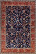 Pakse Çerçeveli Multi Polyester ve Pamuklu Kaydırmaz Tabanlı Yıkanabilir Dijital Baskı Halısı