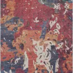 Lajas Modern Multi Polyester ve Pamuklu Kaydırmaz Tabanlı Yıkanabilir Dijital Baskı Halısı