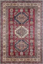 Hitra Klasik Göbekli Multi Polyester ve Pamuklu Kaydırmaz Taban Yıkanabilir Dijital Baskı Halısı