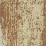 Angul Modern Krem Polyester ve Pamuklu Kaydırmaz Tabanlı Yıkanabilir Dijital Baskı Halısı