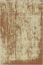 Angul Modern Krem Polyester ve Pamuklu Kaydırmaz Tabanlı Yıkanabilir Dijital Baskı Halısı