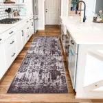 Pilas Modern Kahverengi Polyester ve Pamuklu Kaydırmaz Tabanlı Yıkanabilir Dijital Baskı Halısı - Görsel 5