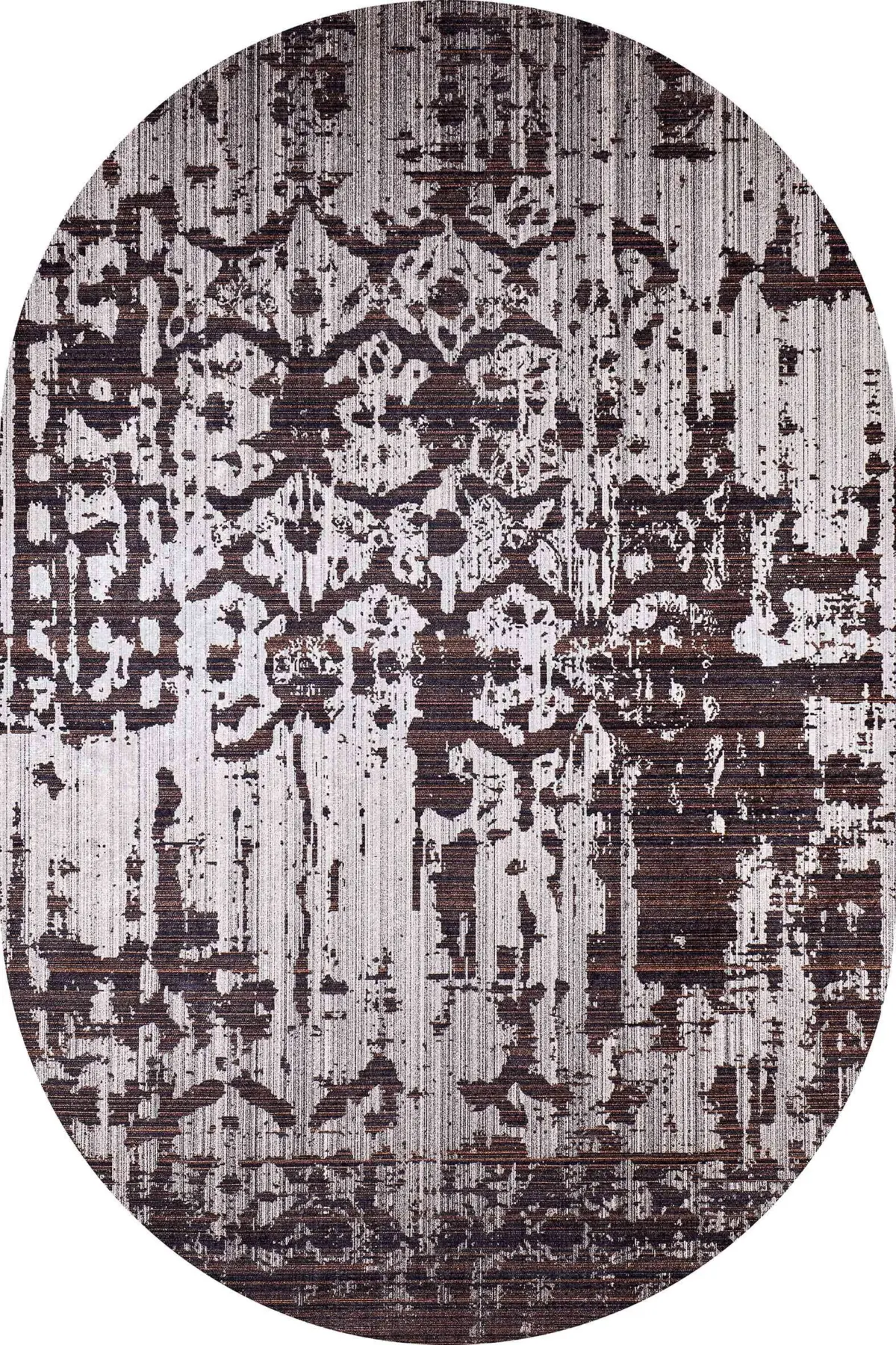 Pilas Modern Kahverengi Polyester ve Pamuklu Kaydırmaz Tabanlı Yıkanabilir Dijital Baskı Halısı - Görsel 6