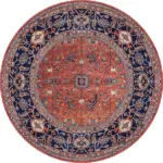 Nankin Çerçeveli Multi Polyester ve Pamuklu Kaydırmaz Tabanlı Yıkanabilir Dijital Baskı Halısı - Görsel 7