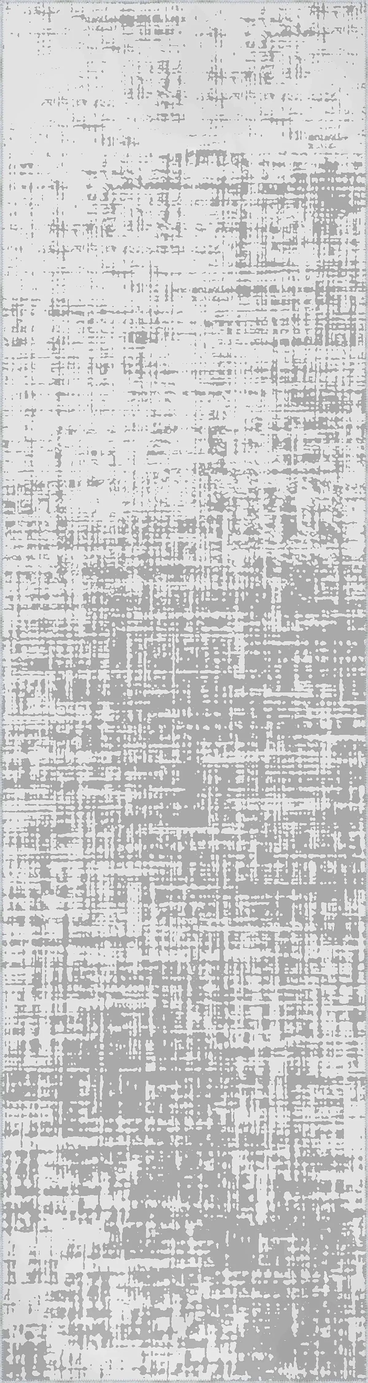 Gaya Modern Gri Polyester ve Pamuklu Kaydırmaz Tabanlı Yıkanabilir Dijital Baskı Halısı - Görsel 4