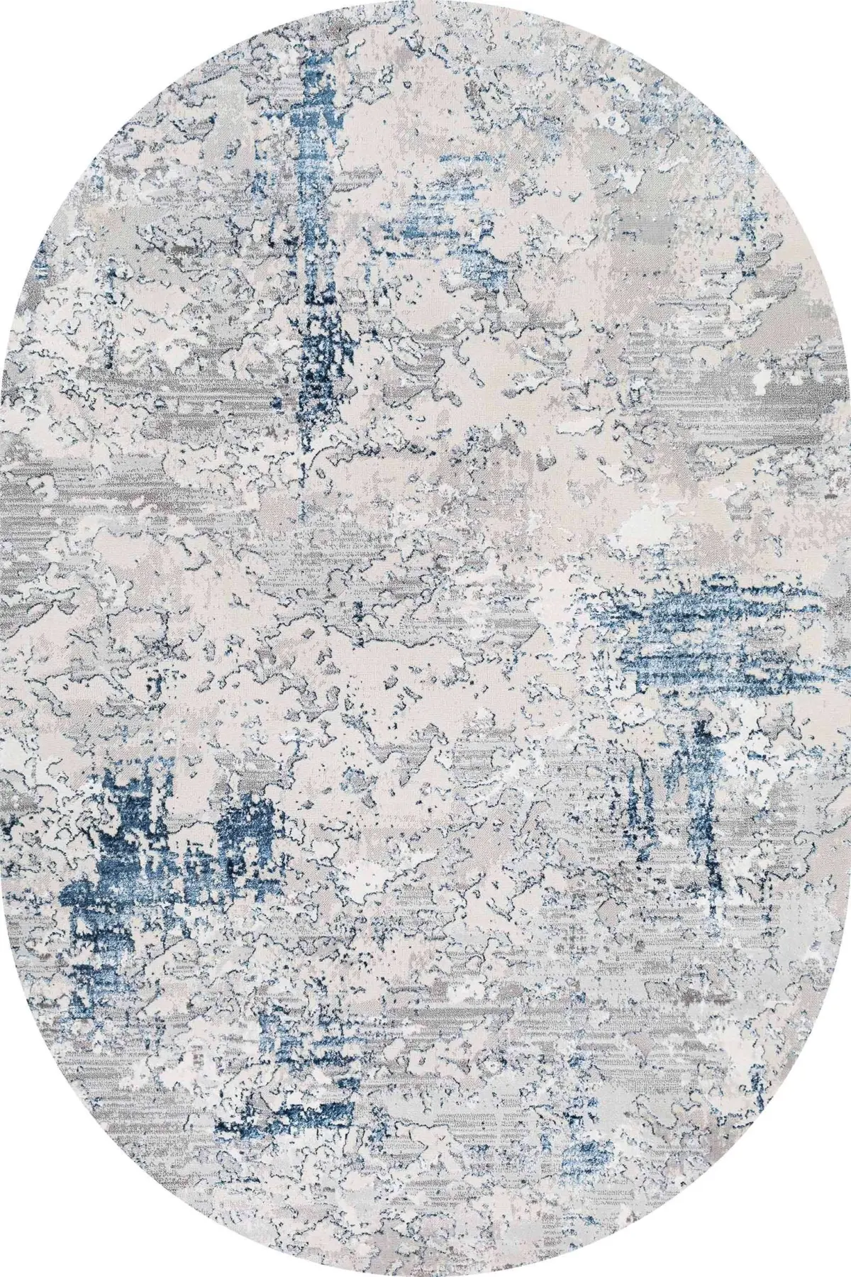 Bogra Modern Gri Polyester ve Pamuklu Kaydırmaz Tabanlı Yıkanabilir Dijital Baskı Halısı - Görsel 6