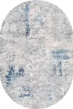 Bogra Modern Gri Polyester ve Pamuklu Kaydırmaz Tabanlı Yıkanabilir Dijital Baskı Halısı - Görsel 6