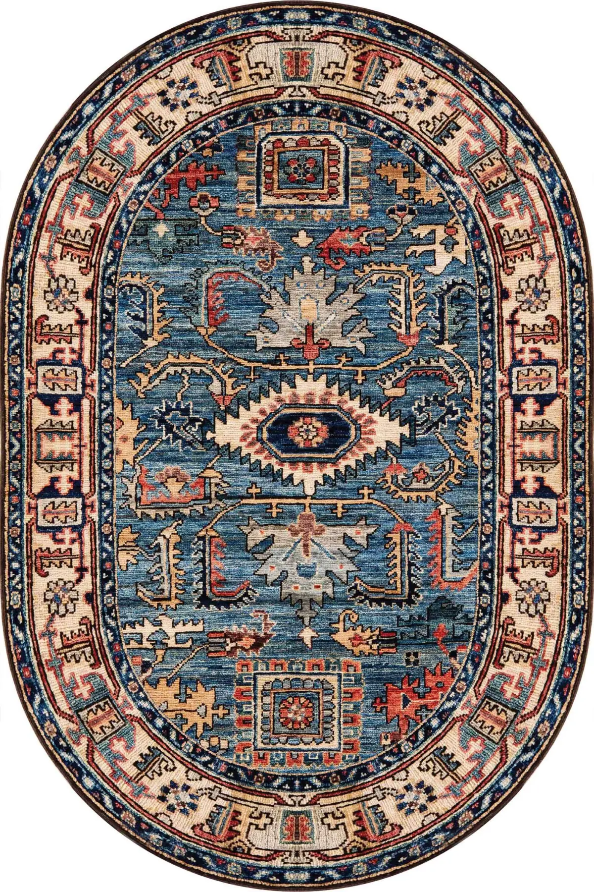 Pursad Klasik Göbekli Multi Polyester ve Pamuklu Kaydırmaz Tabanlı Yıkanabilir Dijital Baskı Halısı - Görsel 6