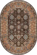 Naiman Çerçeveli Multi Polyester ve Pamuklu Kaydırmaz Tabanlı Yıkanabilir Dijital Baskı Halısı - Görsel 6