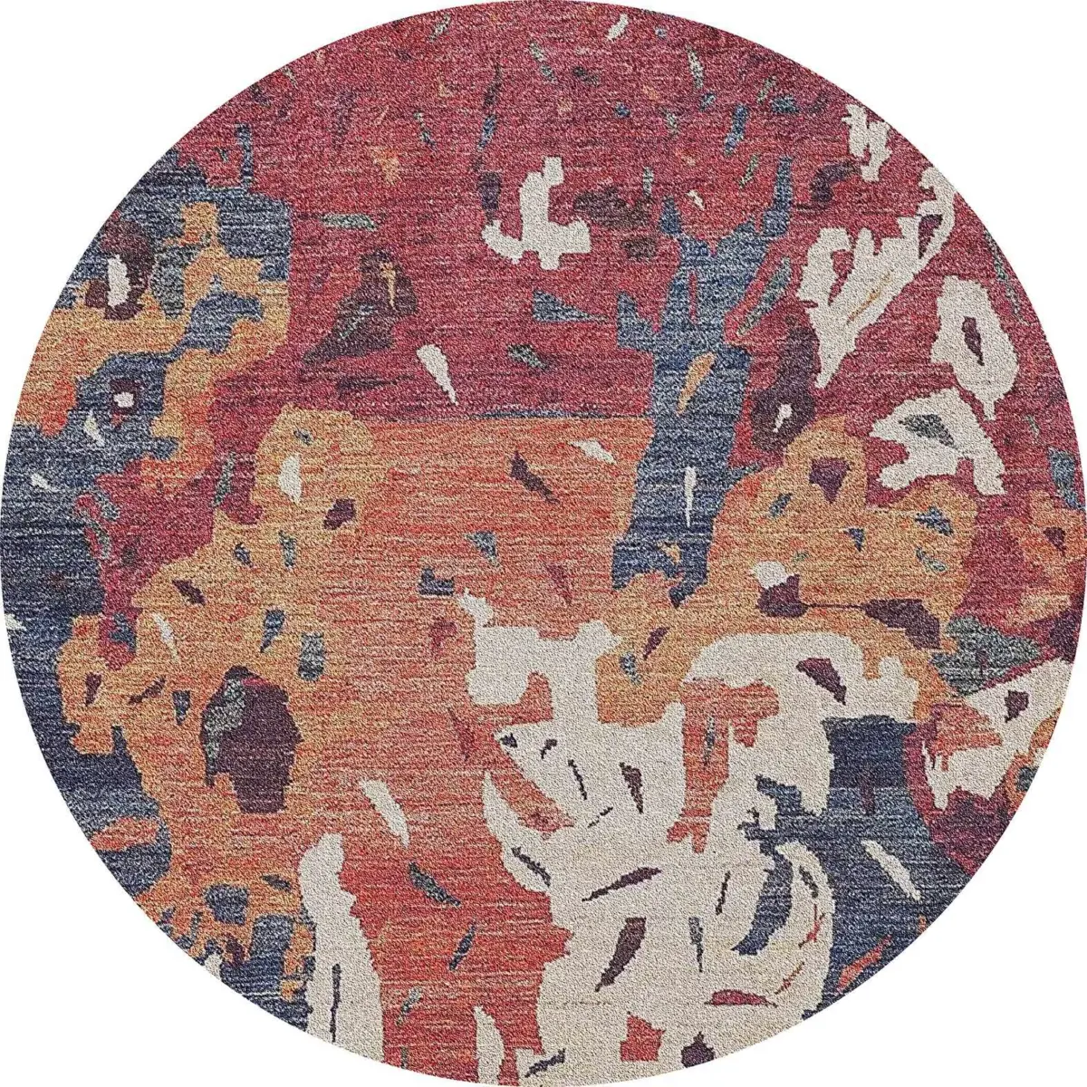 Lajas Modern Multi Polyester ve Pamuklu Kaydırmaz Tabanlı Yıkanabilir Dijital Baskı Halısı - Görsel 7