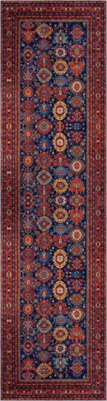 Barun Çerçeveli Multi Polyester ve Pamuklu Kaydırmaz Tabanlı Yıkanabilir Dijital Baskı Halısı - Görsel 4