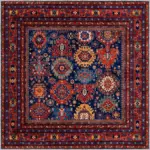 Barun Çerçeveli Multi Polyester ve Pamuklu Kaydırmaz Tabanlı Yıkanabilir Dijital Baskı Halısı - Görsel 3