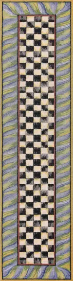 Aren Mutfak 06 Modern Çerçeveli Yeşil Polyester Kaydırmaz Tabanlı Yıkanabilir Dijital Baskı Mutfak Halısı - Görsel 4