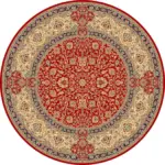 Linyi Çerçeveli Kırmızı Polyester ve Pamuklu Kaydırmaz Tabanlı Yıkanabilir Dijital Baskı Halısı - Görsel 7