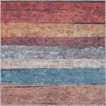 Doca Modern Multi Polyester ve Pamuklu Kaydırmaz Tabanlı Yıkanabilir Dijital Baskı Halısı - Görsel 3