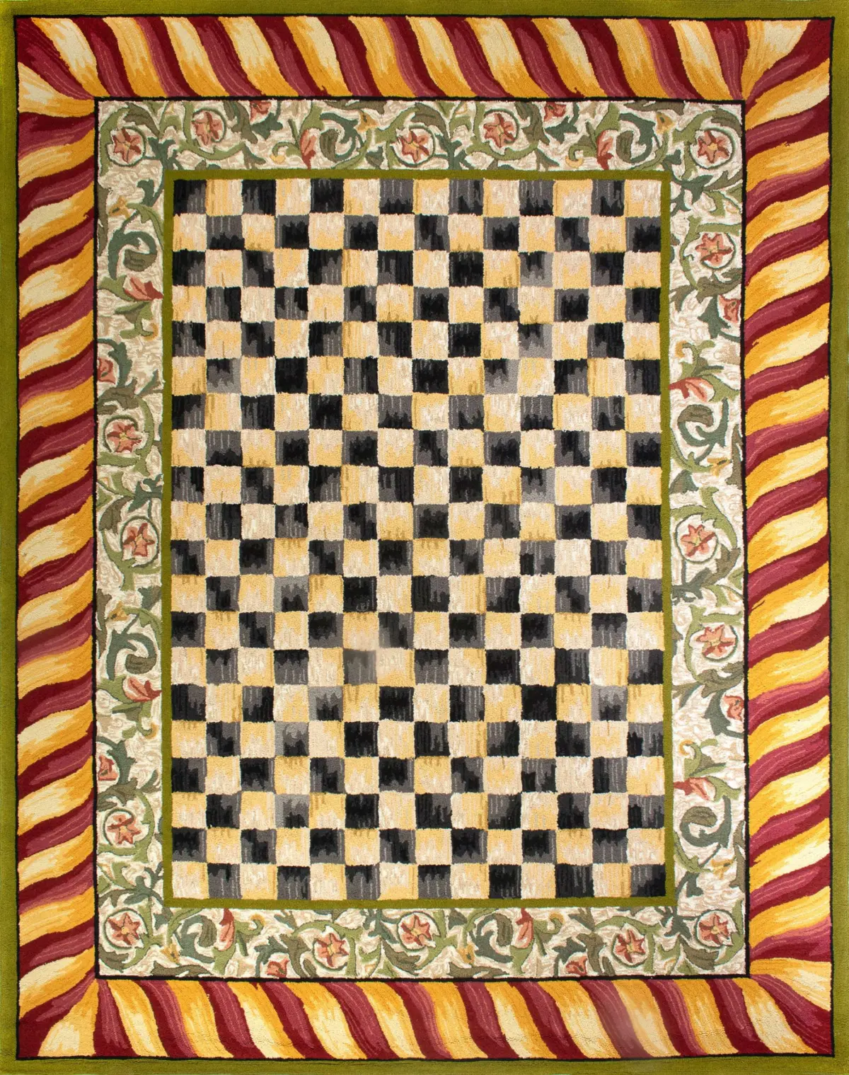 Aren Mutfak 07 Modern Çerçeveli Bordo Polyester Kaydırmaz Tabanlı Yıkanabilir Dijital Baskı Mutfak Halısı - Görsel 3