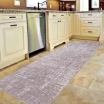 Datia Modern Bej Polyester ve Pamuklu Kaydırmaz Tabanlı Yıkanabilir Dijital Baskı Halısı - Görsel 5