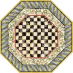 Aren Mutfak 06 Modern Çerçeveli Yeşil Polyester Kaydırmaz Tabanlı Yıkanabilir Dijital Baskı Mutfak Halısı