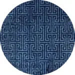 Ajmer Modern Lacivert Polyester ve Pamuklu Kaydırmaz Tabanlı Yıkanabilir Dijital Baskı Halısı - Görsel 7