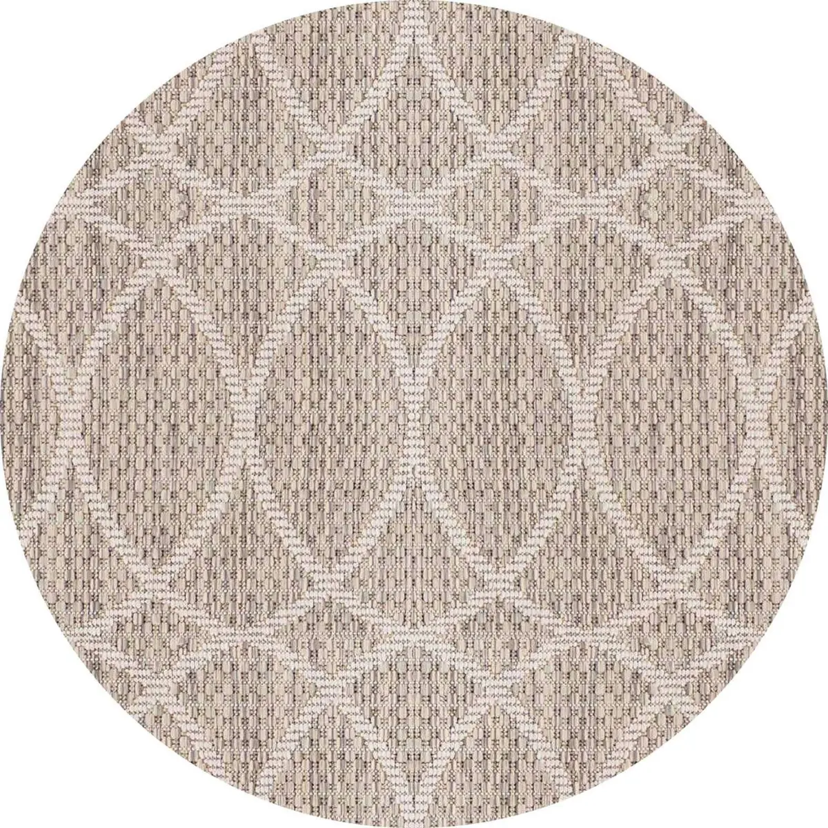 Tirora Modern Krem Polyester ve Pamuklu Kaydırmaz Tabanlı Yıkanabilir Dijital Baskı Halısı - Görsel 7