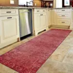 Barsbro Çerçeveli Kırmızı Polyester ve Pamuklu Kaydırmaz Tabanlı Yıkanabilir Dijital Baskı Halısı - Görsel 5