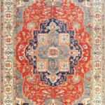 Guilin Klasik Göbekli Polyester ve Pamuklu Kaydırmaz Tabanlı Yıkanabilir Dijital Baskı Halısı