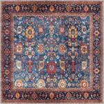 Hechi Çerçeveli Multi Polyester ve Pamuklu Kaydırmaz Tabanlı Yıkanabilir Dijital Baskı Halısı - Görsel 3