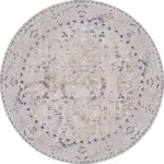 Mirim Modern Bej Polyester ve Pamuklu Kaydırmaz Tabanlı Yıkanabilir Dijital Baskı Halısı - Görsel 7