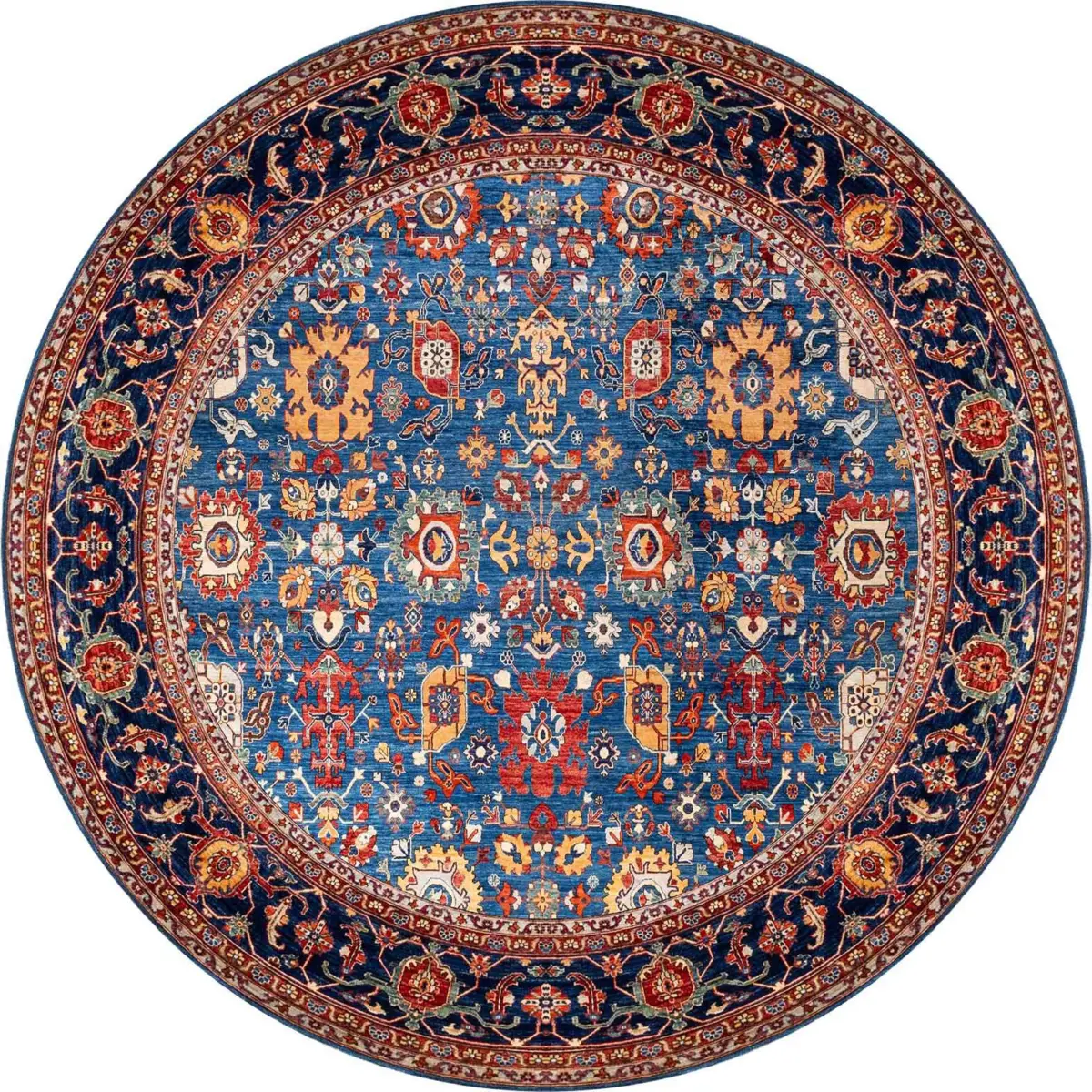 Hechi Çerçeveli Multi Polyester ve Pamuklu Kaydırmaz Tabanlı Yıkanabilir Dijital Baskı Halısı - Görsel 7