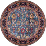 Hechi Çerçeveli Multi Polyester ve Pamuklu Kaydırmaz Tabanlı Yıkanabilir Dijital Baskı Halısı - Görsel 7