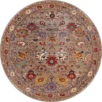 Doshi Klasik Göbeklli Multi Polyester ve Pamuklu Kaydırmaz Tabanlı Yıkanabilir Dijital Baskı Halısı - Görsel 7