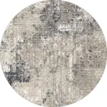 Habra Modern Gri Polyester ve Pamuklu Kaydırmaz Tabanlı Yıkanabilir Dijital Baskı Halısı - Görsel 7