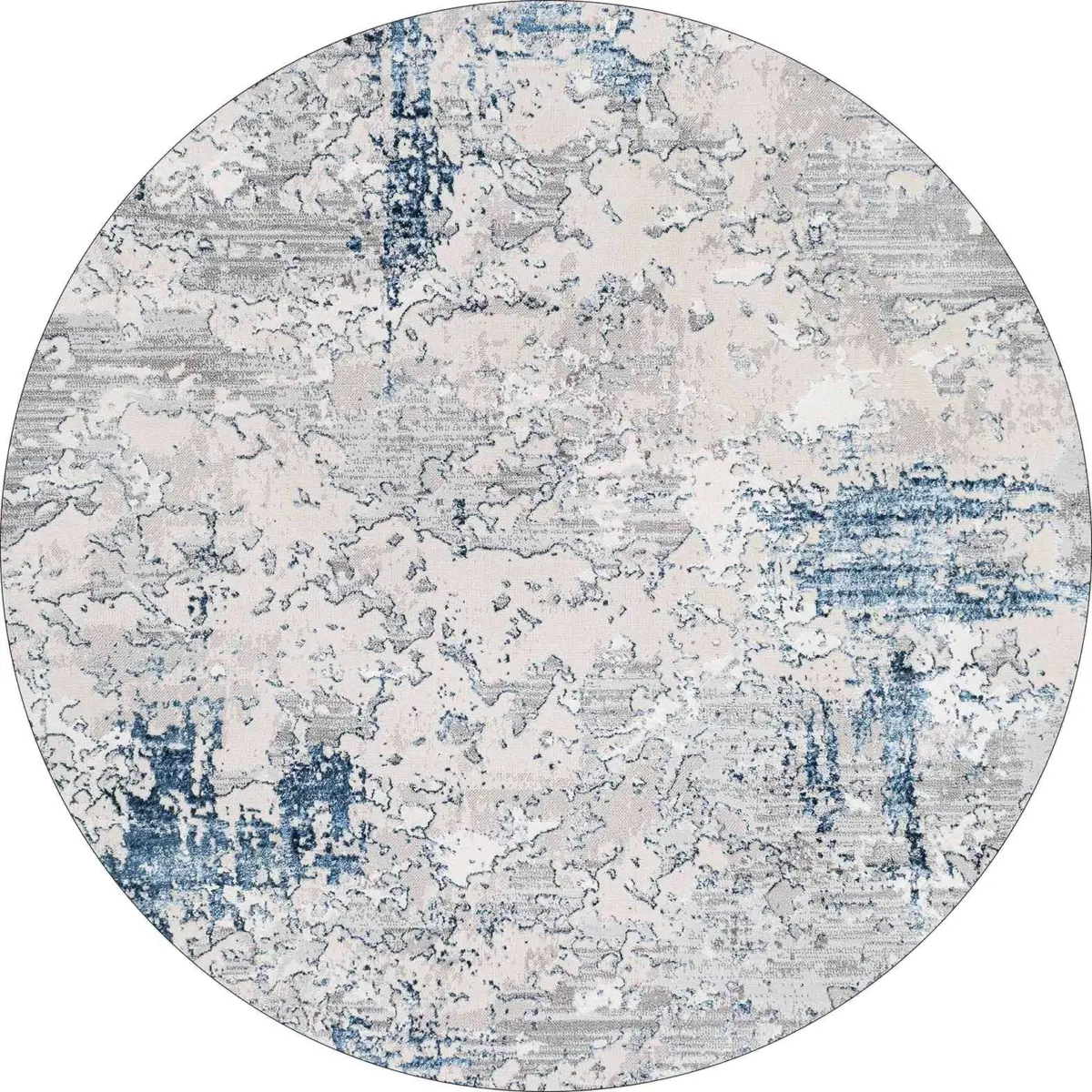 Bogra Modern Gri Polyester ve Pamuklu Kaydırmaz Tabanlı Yıkanabilir Dijital Baskı Halısı - Görsel 7