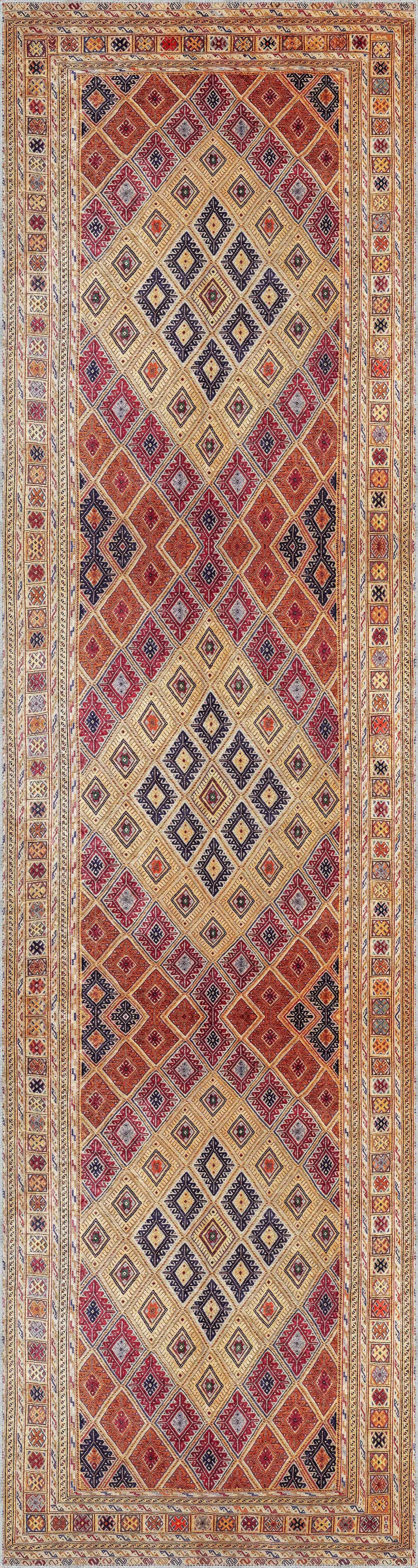 Lonas Klasik Göbekli Multi Polyester ve Pamuklu Kaydırmaz Tabanlı Yıkanabilir Dijital Baskı Halısı - Görsel 4