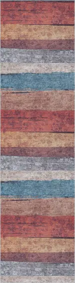 Doca Modern Multi Polyester ve Pamuklu Kaydırmaz Tabanlı Yıkanabilir Dijital Baskı Halısı - Görsel 4