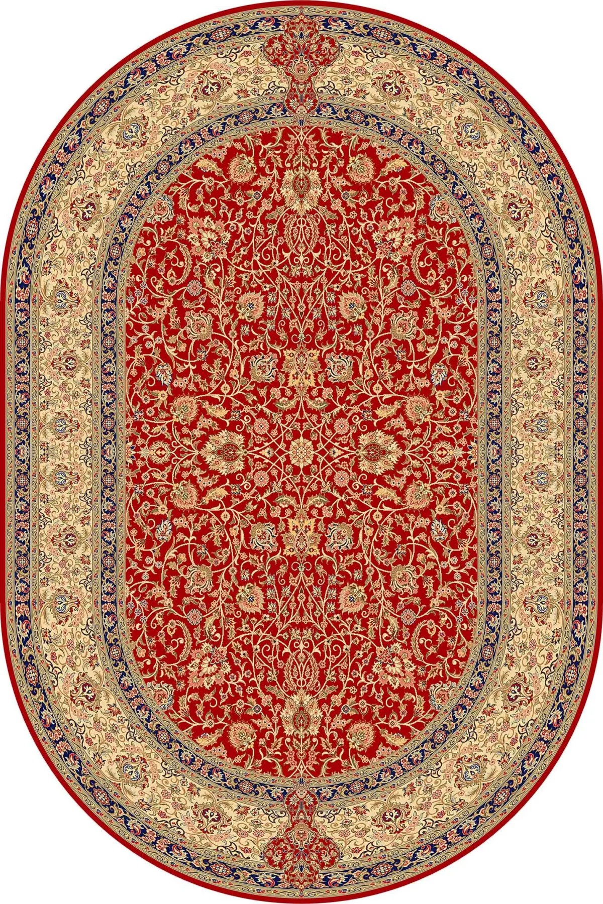 Linyi Çerçeveli Kırmızı Polyester ve Pamuklu Kaydırmaz Tabanlı Yıkanabilir Dijital Baskı Halısı - Görsel 6