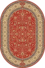 Linyi Çerçeveli Kırmızı Polyester ve Pamuklu Kaydırmaz Tabanlı Yıkanabilir Dijital Baskı Halısı - Görsel 6