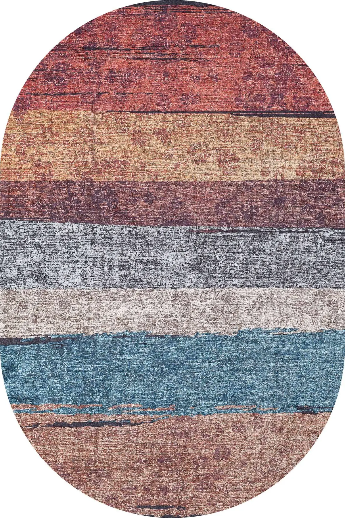 Lajas Modern Multi Polyester ve Pamuklu Kaydırmaz Tabanlı Yıkanabilir Dijital Baskı Halısı - Görsel 6