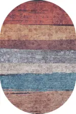 Lajas Modern Multi Polyester ve Pamuklu Kaydırmaz Tabanlı Yıkanabilir Dijital Baskı Halısı - Görsel 6