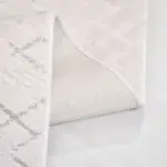 Sondrup Modern Krem Akrilik Pamuk atkılı Makine Halısı - Görsel 3