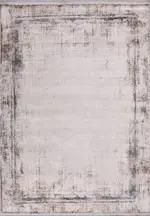 Kolding Çerçeveli Krem Viskon ve Akrilik Makine Halısı