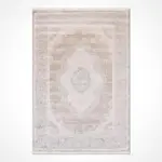 Husum Klasik Göbekli Bej Viskon ve Akrilik Makine Halısı - Görsel 2