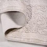 Husum Klasik Göbekli Bej Viskon ve Akrilik Makine Halısı - Görsel 4