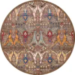 Surin Modern Kahverengi Polyester ve Pamuklu Kaydırmaz Tabanlı Yıkanabilir Dijital Baskı Halısı - Görsel 7