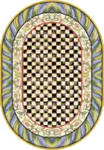 Aren Mutfak 06 Modern Çerçeveli Yeşil Polyester Kaydırmaz Tabanlı Yıkanabilir Dijital Baskı Mutfak Halısı - Görsel 2