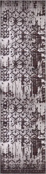 Pilas Modern Kahverengi Polyester ve Pamuklu Kaydırmaz Tabanlı Yıkanabilir Dijital Baskı Halısı - Görsel 4