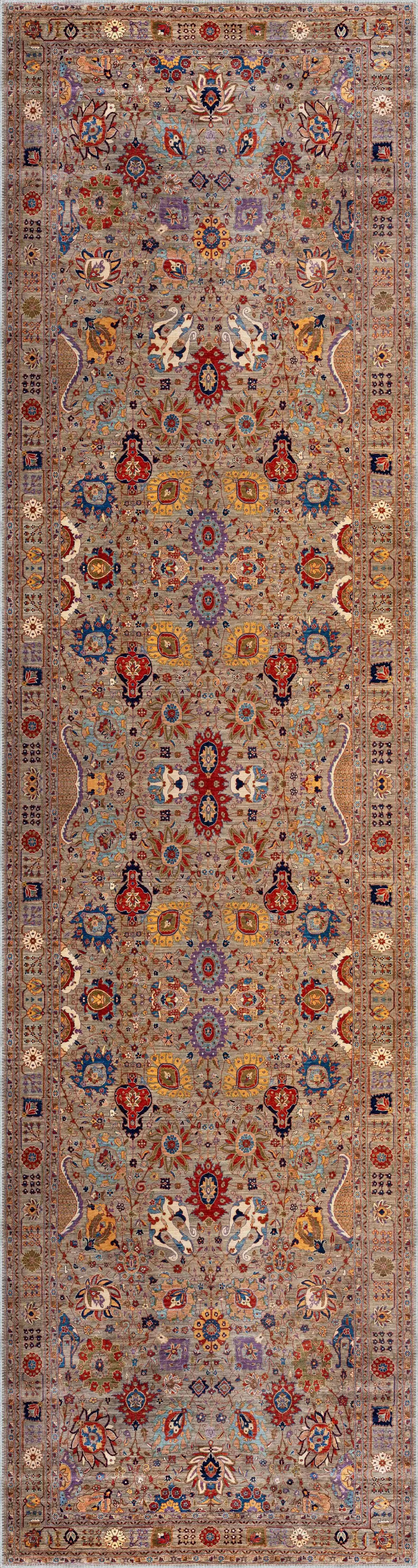 Doshi Klasik Göbeklli Multi Polyester ve Pamuklu Kaydırmaz Tabanlı Yıkanabilir Dijital Baskı Halısı - Görsel 4