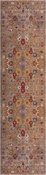 Doshi Klasik Göbeklli Multi Polyester ve Pamuklu Kaydırmaz Tabanlı Yıkanabilir Dijital Baskı Halısı - Görsel 4